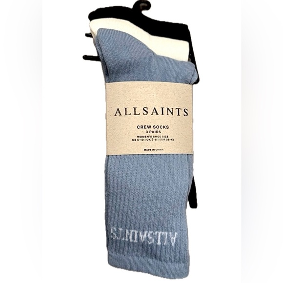 All Saints Other - All Saints White Crew Socks. PICK ONE
